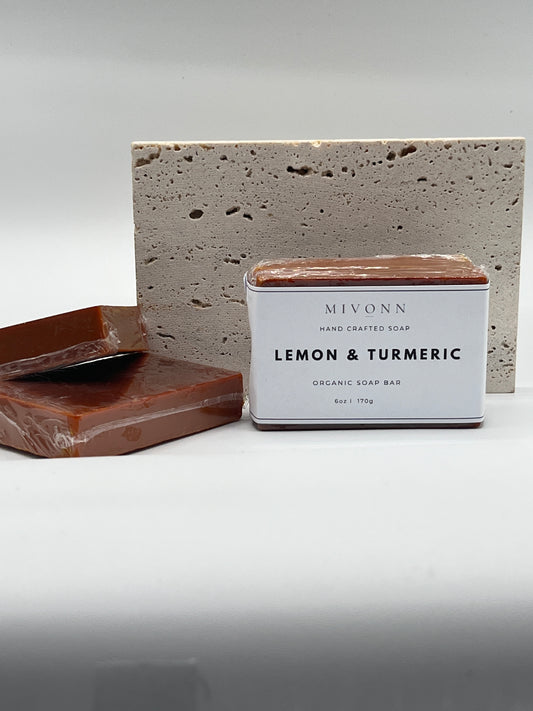 Lemon turmeric bar soap